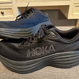 Hoka Bondi 8 All-Black Sneakers